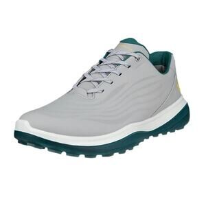 Ecco Mens Gold Lt1 Shoes EU 41 US 7.5 Gray Leather Waterproof EUC